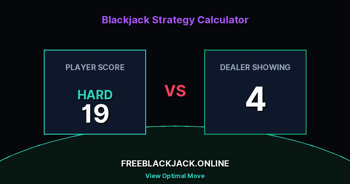 Hard 19 vs Dealer 4