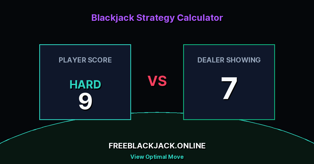 Hard 9 vs Dealer 7